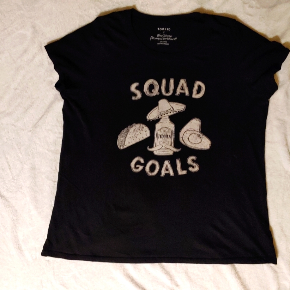 Torrid Squad Goals T-shirt. Size 2
